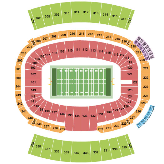 jacksonville jaguars stadium seating chart