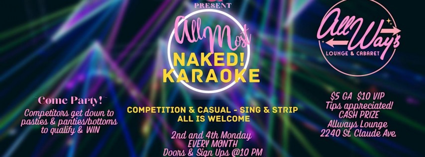 Allmost Naked Karaoke Competition Events Realm