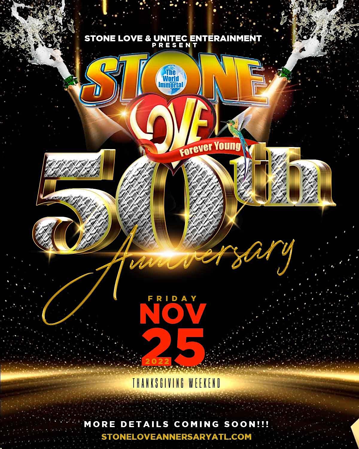 Stone Love 50th Anniversary Celebration- Atlanta
Fri Nov 25, 10:00 PM - Sat Nov 26, 4:00 AM
in 39 days